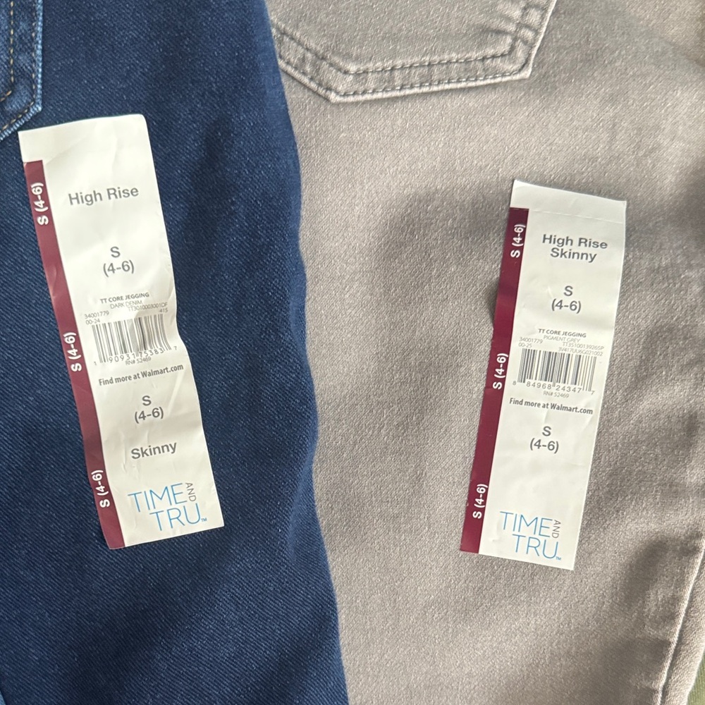 Time & Tru High Rise Skinny Jeggings Bunndle- 5 Pair of Jeggings - Picture 8 of 11
